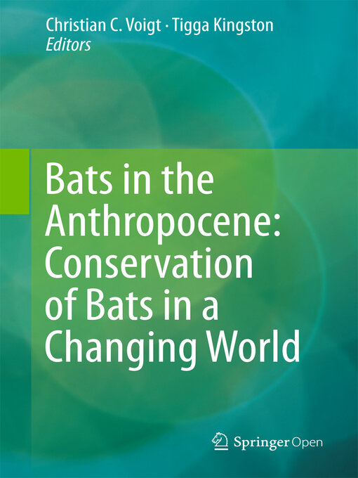 Title details for Bats in the Anthropocene by Christian C. Voigt - Available